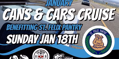 2026 January Cans & Cars Cruise for St. Felix Pantry