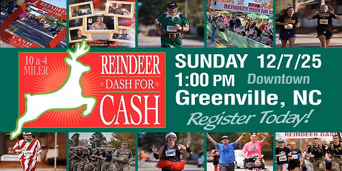 Reindeer Dash for Cash 10 & 4 Mile Run