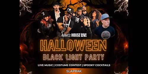 Black Light Halloween Party featuring Slapbak w\/ DJ Bobbito the Chef