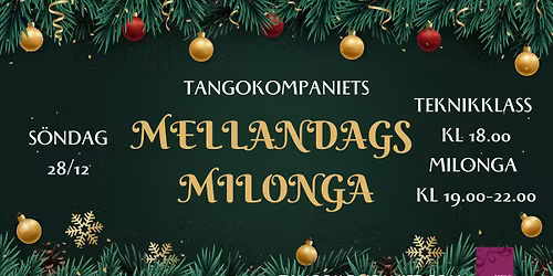 Tangokompaniet Mellandagsmilonga - TDJ Sten Odelberg
