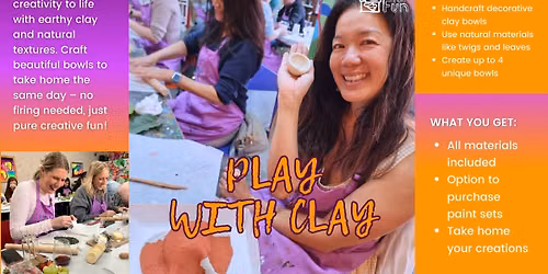 Clay and Sip Class: Play with Clay
