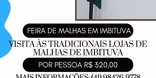 \ud83e\udde5 FEIRA DE MALHAS EM IMBITUVA