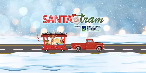 Santa Tram At Glittering Lights Las Vegas Driven By Silver State Schools Credit Union