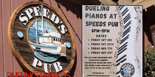 Speeds Pub welcomes Dueling pianos!