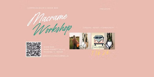 Macrame & Mingle: A Creative Rest Night | Plan Hanger Workshop | Book Bar