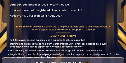 ANGELS ELITE GIRLS CIRCUIT BASKETBALL TRYOUTS