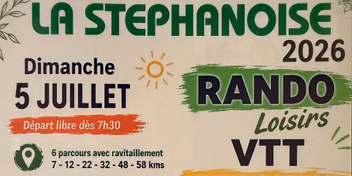 LA STEPHANOISE 2026 - RANDO\/VTT\/LOISIRS\/PEDESTRE\/TRAIL