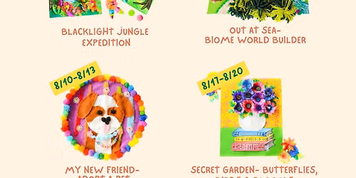 (SOLD OUT)Summer Art Camp\ud83e\udd8aWeek 1: Forest Friends Tree House