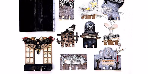 Spooky Rolodex - Mixed media class