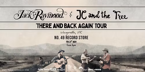 JC and the Tree & Jack Raymond \u2013 Live at No49 Record bar, Wangaratta