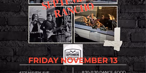 Septembers Rancho with Thelma & Louise Band
