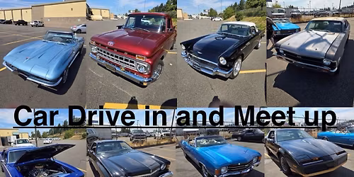 Car drive in and meet up 
