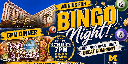 BYE WEEK Dinner and Bingo Night