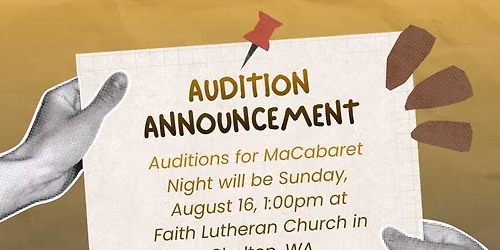 MaCabaret Night - Auditions