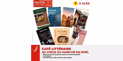 Caf\u00e9 litt\u00e9raire au coeur du March\u00e9 de No\u00ebl