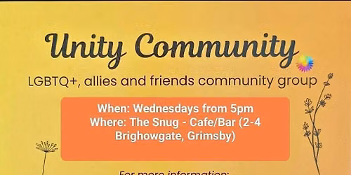 Unity Community - LGBTQ+, allies and friends community group.