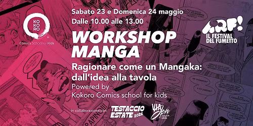 WORKSHOP MANGA - Ragionare come un mangaka