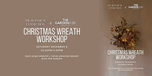 Christmas Wreath Workshop with Britt from Botanical Connection