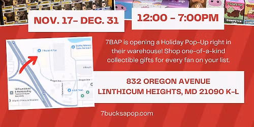 7BAP Holiday Pop-Up Store Opening!