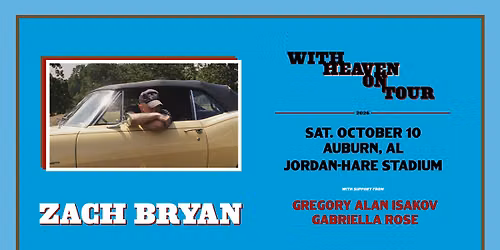 Zach Bryan - 10.10.26 - Auburn, AL