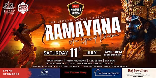 RAMAYANA: An Epic of Dharma \u2013 Live Stage Drama in English