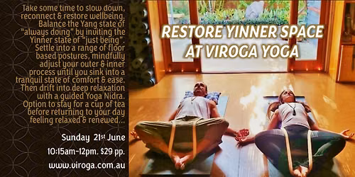 Restore Yinner Space Immersion at Viroga Yoga