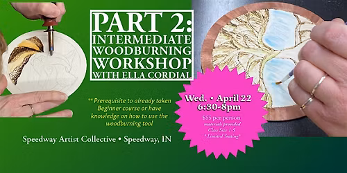 Part 2 Intermediate Woodburning Workshop with Ella Cordial
