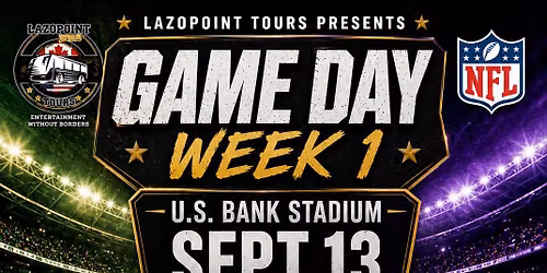 GREEN BAY PACKERS VS MINNESOTA VIKINGS - Bus Tour Winnipeg, MB to Minnespolis, MN