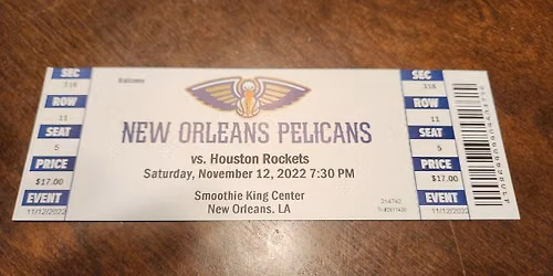 New Orleans Pelicans at Houston Rockets at Toyota Center - TX
