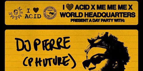 I Love Acid X Me Me Me - DJ Pierre, Posthuman B2B Man Power