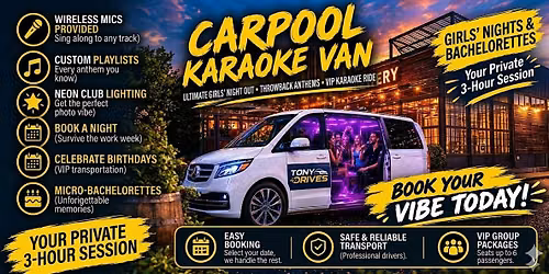 Girls' Night Out: 3-Hour Party Van & Karaoke Experience