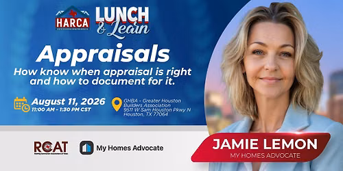 HARCA August 11, 2026 - Lunch & Learn