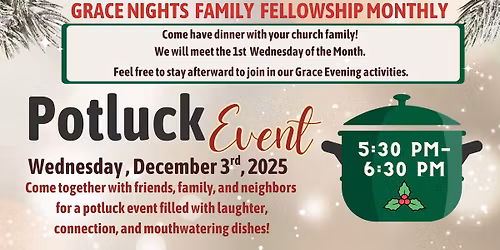 Fellowship Monthly Potluck