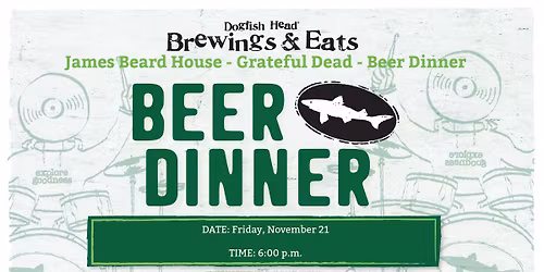 James Beard House - Grateful Dead - Beer Dinner