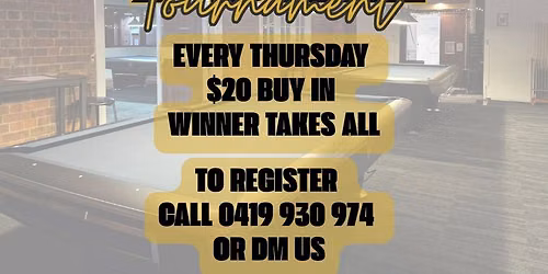 9 Ball Tournament 