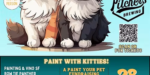 Paint with Cats! A Paint your Pet Fundraiser at Two Pitchers!