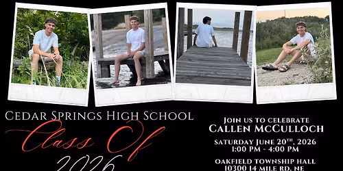 Callen's Graduation Open House