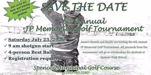 6th Annual JP Memorial Golf Tournament