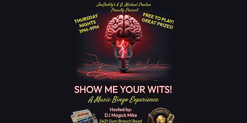 Show Me Your Wits: A Music Bingo Experience!