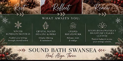 Festive Sound Bath at Swansea Wellbeing Centre