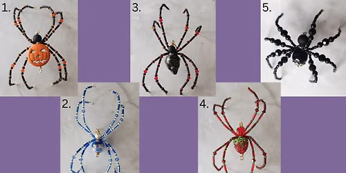 SMP October 18th, 2:00pm-3:30pm, Beaded Halloween Spider Workshop with L. Penbrook Creations
