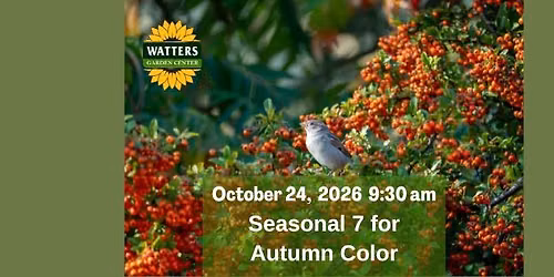 Free Garden Class: Seasoned 7 for Autumn Color