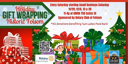Holiday Gift Wrapping in Historic Folsom