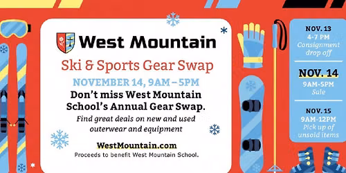 WMS Ski & Sports Gear Swap Sale (Consignment Details here too!)