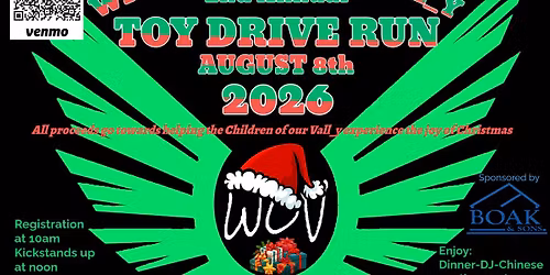 Wings Over the Vall_y 2nd annual TOY DRIVE RUN 2026