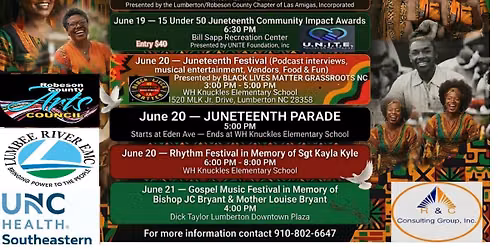 Lumberton NC Juneteenth Celebration 2026