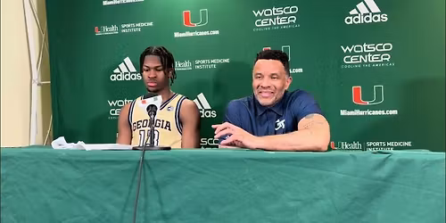 Georgia Tech Yellow Jackets at Miami Hurricanes Mens Basketball