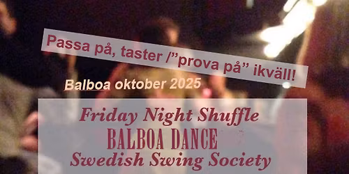 Friday Night Shuffle oktober 2025