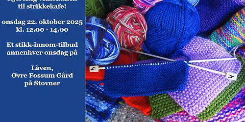 Velkommen til Strikkekaf\u00e9 onsdag 22. oktober 2025