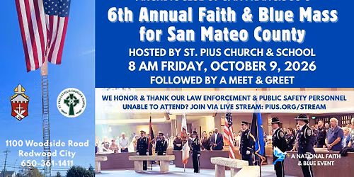 6th Annual Faith & Blue Mass for San Mateo County